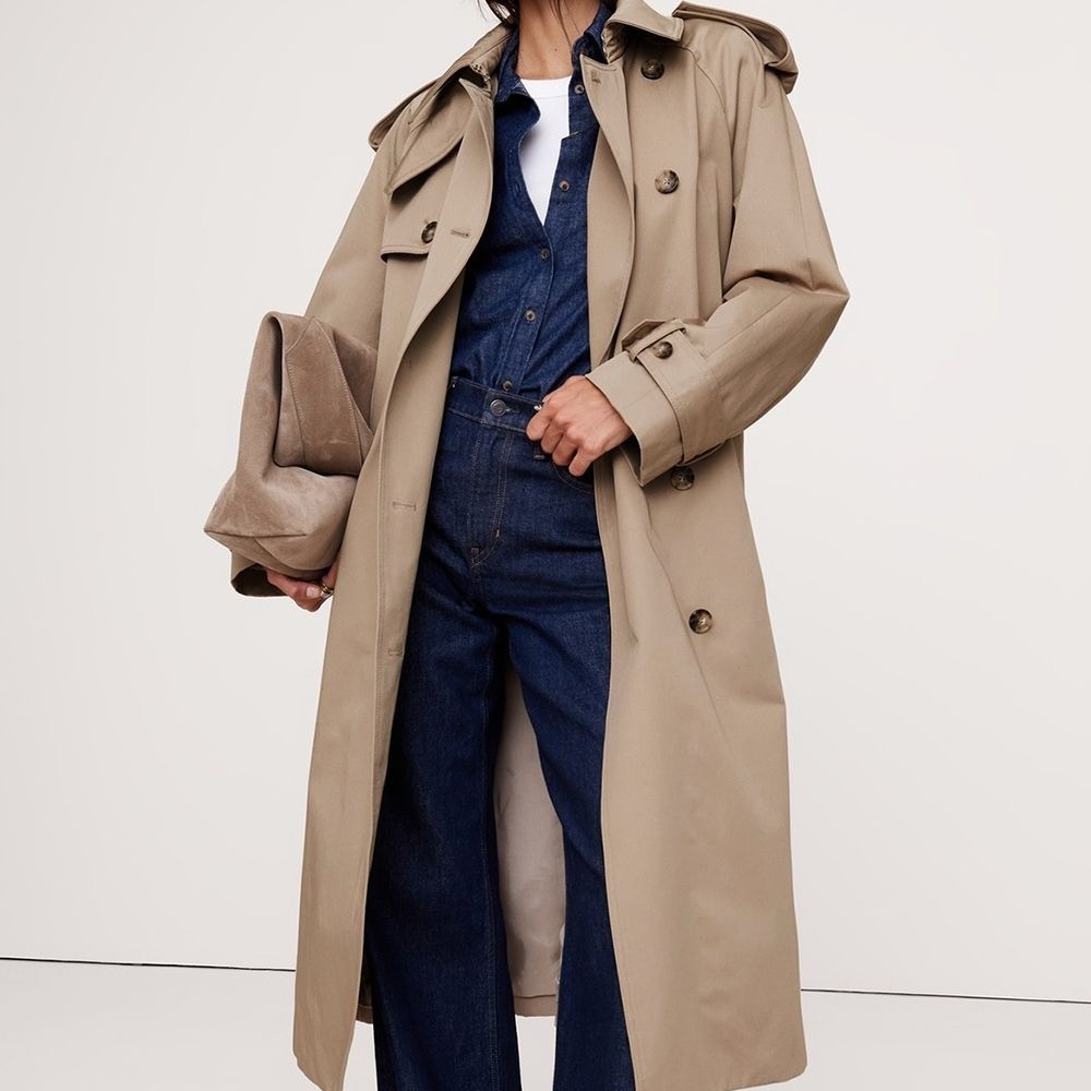 Banana Republic Tan Trench Coat